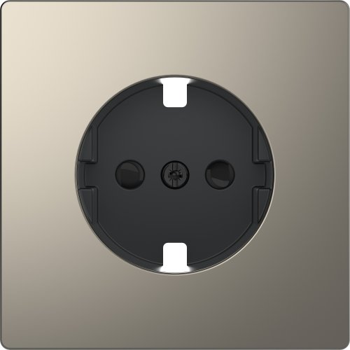 Лицевая панель Schneider Electric Merten D-Life для 1-м. розетки 220Вт никель фото Лицевая панель Schneider Electric Merten D-Life для 1-м. розетки 220Вт никель картинка